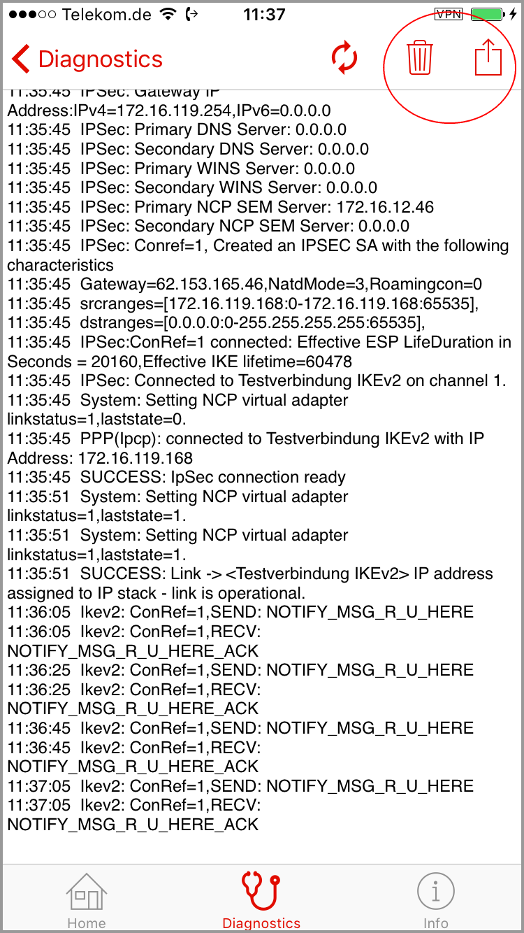 ncp secure entry client open log file failed